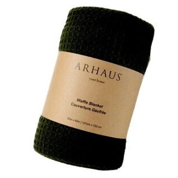 Arhaus Waffle Cotton Throw Blanket - Picture 3 of 3